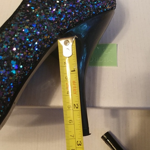 FUN Glitter Nine West heels - Picture 8 of 8